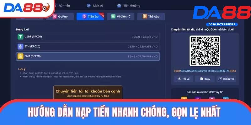 Trang Chủ 7 Hướng dẫn nạp rút DA88